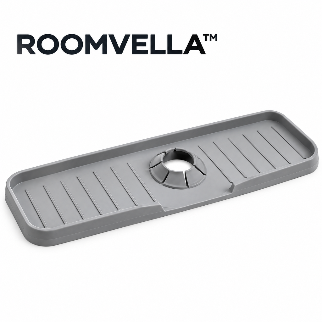 ROOMVELLA™ Silicone Sink Splash Guard with Faucet Mat
