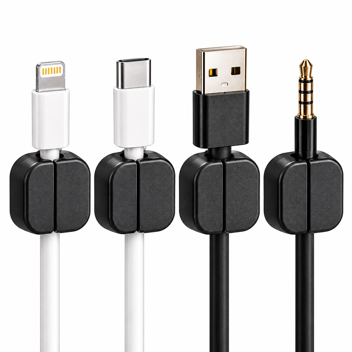 ROOMVELLA™ Magnetic Cable Organizer Set for Desk and Nightstand